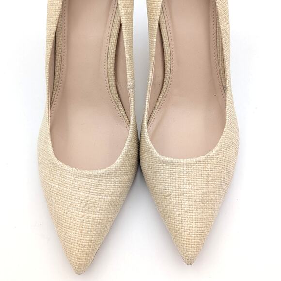 Marc Fisher Salley Pointed Toe Heel Pump Women's Natural Size US8.5M EU39 - Picture 3 of 9